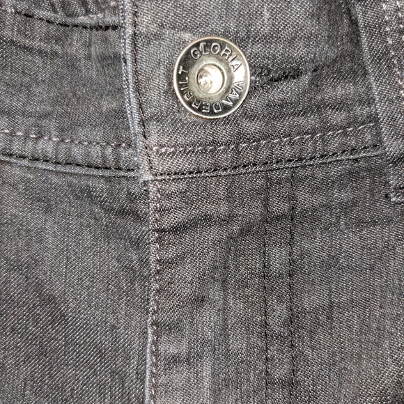 Gloria Vanderbilt Cinched Waist, Wide Leg Denim Flared Jeans Sz 6P - Picture 6 of 6